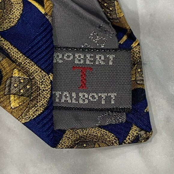 Robert Talbott Tie Hand Sewn Golf Association 100% Silk Neck Tie NWT - Picture 5 of 10